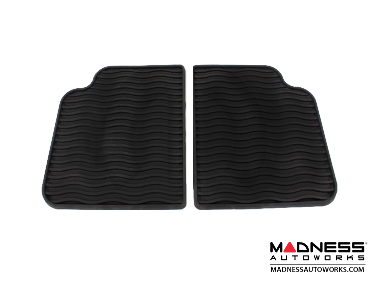 FIAT 500 Floor Mats All Weather Rubber Mopar Front + Rear Set